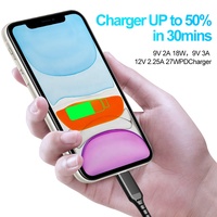 Cargador MFI oficial certificado USB C a cable de 8 pines para iPhone, iPad, iPod MAX PD, carga rápida de 30W