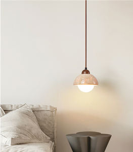 室内黄色石灰华室内吊灯 - Product Image 3