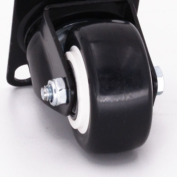 1.5 Inch Light Duty Red Pvc Swivel Caster Wheel (black)