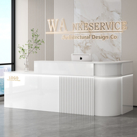 Comptoir d'angle de magasin, design luxueux haut de gamme, pour salon de beauté, bureau d'accueil simple, comptoir de caisse, comptoir de bar