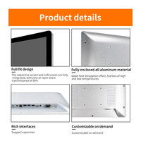 Monitor de Panel Plano Todo en Uno Táctil Android de Aleación de Aluminio Ultra Delgado de 15.6 Pulgadas para Montaje en Pared POFX, Precio de Fábrica al por Mayor
