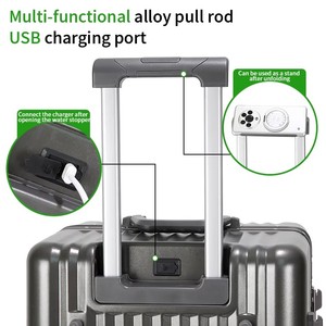 Ensemble de bagages en aluminium 3 pièces classique, durable et tendance, personnalisable OEM/ODM, avec roues pivotantes et serrure à combinaison, tailles 20/24/28 pouces, pour le voyage - Product Image 5