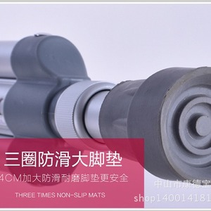 Béquilles sous-bras en aluminium réglables en hauteur, antidérapantes, aides à la marche, équipement de réadaptation - Product Image 4