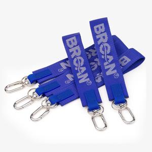 Custom Women Cute Foam Woven Printed Logo Polyester Zinc Alloy Short Wrist Lanyard for Keys Holder - Product Image 4