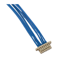 Konektor JST SUH SUHR-02V-S-B 0.8mm UL10064 28AWG OD0.6 Jaket Tipis 2 Pin Kabel Sinyal LVDS Harness Kustom Kabel-ke-Papan