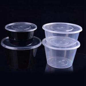 Contenedores Redondos Desechables de PP para Alimentos con Tapas, Impresión UV Personalizada - Product Image 2