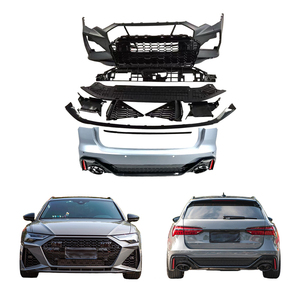 Kit de carrocería para Audi A6, actualización de modificación de coche 2019-2024, parrilla delantera, parachoques trasero, alerón trasero. - Product Image 1
