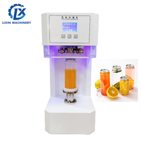 Selladora de latas semiautomática, botella de bebida de plástico PET, máquina de sellado de sellador fijo