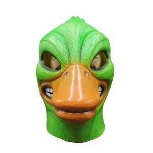 Máscara de látex de pato enojado para fiesta de Halloween, disfraz de animal, unisex, estilo divertido, material de emulsión - Product Image 1