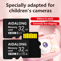 Tarjeta de memoria de cámara Digital para niños de Ultra Alta Velocidad 32G Soporte estable y duradero 4K Adaptador TF de tarjeta de memoria de logotipo ultra claro
