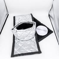 Kit de fenêtre pour climatiseur portable robuste à 3 couches isolées 25*100cm, bouclier thermique en feuille d'aluminium réfléchissante