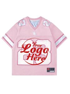 Camiseta holgada gráfica de manga corta con cuello en V para hombre - Product Image 2