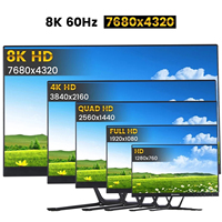 Nouvelle idée de câble audio vidéo tressé plaqué or 4K 1M2M mâle à mâle pour HDMI 2.1 8K 60Hz noir pour ordinateur PS4 projet HDTV