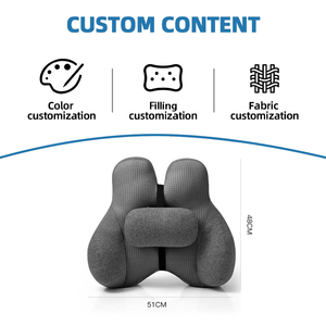 Cojín Lumbar Ajustable SUREWALHOME, Cojín Ergonómico para la Espalda para Oficina, Silla <span class=keywords><strong>de</strong></span> <span class=keywords><strong>Auto</strong></span>, Cojín Transpirable para Respaldo - Product Image 6