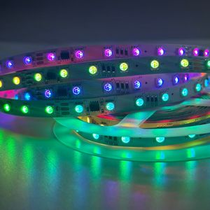 IP65 IP20ที่มีความยืดหยุ่นกันน้ำไฟตกแต่ง WS2811พิกเซลดิจิตอลไฟ LED แบบแอดเดรส24V 5050 RGB 5M 60LED /<span class=keywords><strong>m</strong></span> - Product Image 4