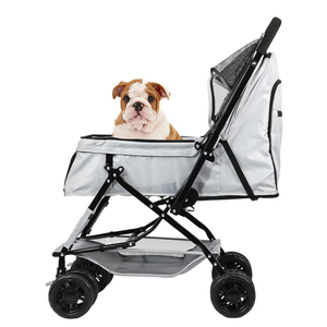 Vente en gros de poussette de voyage portable et respirante pour chat et chien avec logo personnalisé - Product Image 4