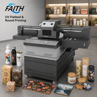 Impresora UV de Formato Grande con Certificación CE Faith, Impresora UV de Cama Plana para Impresión en Puertas de Madera