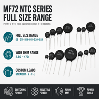 Limiteur de surtension MF72 Power NTC Thermistor 15D-25