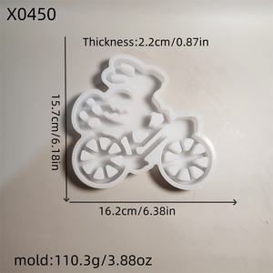 แม่พิมพ์หล่อทำด้วยมือทำจากเรซิ่นสำหรับตกแต่งแบบทำมือทำจากซิลิโคนสไตล์ INS สำหรับขี่กระต่ายอุปกรณ์ทำเค้ก X0450 - Product Image 6