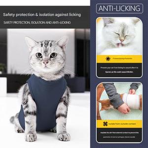 Traje de Recuperación Postoperatoria <span class=keywords><strong>para</strong></span> Mascotas 2026, Alta Elasticidad, Transpirable, Anti-lamido, <span class=keywords><strong>para</strong></span> Gatos, Traje de Recuperación de Esterilización, <span class=keywords><strong>Camisa</strong></span> de Recuperación de Cirugía <span class=keywords><strong>para</strong></span> Gatos - Product Image 6