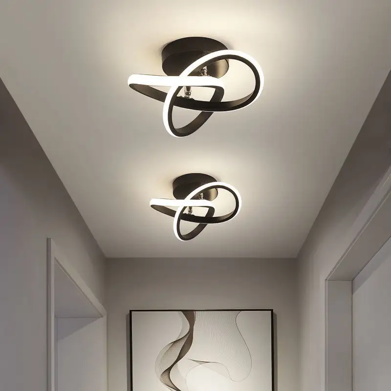 Lâmpada de teto moderna led, lustre simples, iluminação, lâmpadas de luxo