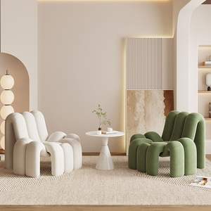 Irregularly Shaped Single <b>Sofa</b> Chair Modern Minimalist Designer Reception <b>Sofa</b> For Beauty Salons And Homestays Casual Style - Product Image 1