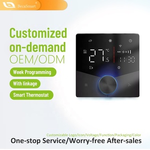 <span class=keywords><strong>Thermostat</strong></span> intelligent WiFi Becasmart BAC-009 Économie d'énergie CVC <span class=keywords><strong>Nest</strong></span> pour villa Salle de bain Centre commercial Hôpital Hôtel - Product Image 3
