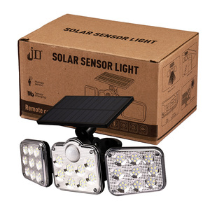 Lampe murale solaire Xinster à 3 têtes avec capteur de mouvement, étanche, pour extérieur, jardin - Product Image 1