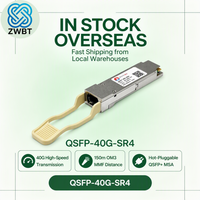 QSFP-40G-SR4 40G QSFP+ Transceiver Optik 850nm 150m MTP/MPO MMF VCSEL DDM 40GBASE-SR4 Modul Hot Pluggable Pusat Data 4x10G