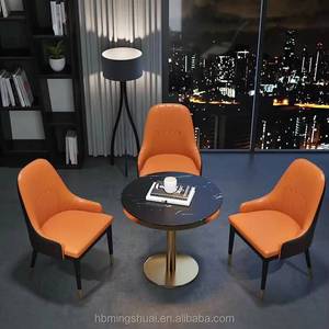 Muebles Contemporáneos para Restaurantes de Hotel, Sofá Chaise Longue, Silla de Comedor Moderna con Tapicería de Cuero PU - Product Image 6