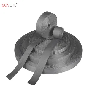 Correas Uhmwpe Webbing Customized Outdoor Abrasion Gray UHMWPE Webbing Correas De UHMWPE