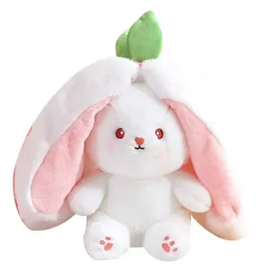 2023 New Design Custom Creative Long Ear Rabbit Doll Stuffed Plush Toys for Kids Gifts