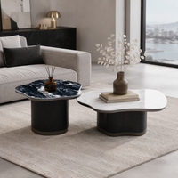 Table basse en bois décorative en promotion pour la maison, le bureau ou la salle à manger – Design simple, table basse ronde en bois, table basse moderne en bois