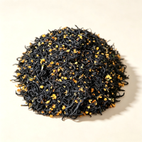 Thé noir May Golden Osmanthus du Yunnan, séché au soleil, provenant d'arbres anciens, 500g en vrac pour la vente en gros et la personnalisation
