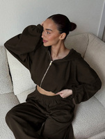 Ensemble survêtement femme personnalisé OEM, style streetwear américain, sweat-shirt et pantalon à manches longues, deux pièces, vêtements de sport automne-hiver