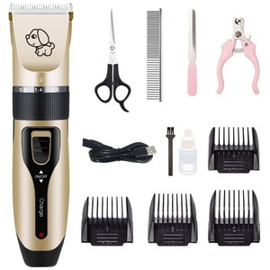Tondeuse électrique C6 pour animaux de compagnie, kit de coupe-ongles et ciseaux pour chats et chiens, rasoir pour animaux - Product Image 2