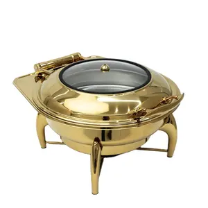 Commercial Catering Kitchenware Set alcohol stove or Electric Hot Pot Chafer Dishes Food Buffet Display Warmer