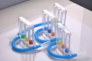 Ejercitador de Respiración Profunda Icare HXQ01, Espirómetro de Incentivo de 3 Bolas, Certificado CE, de Plástico, Portátil, para Entrenamiento Respiratorio - Product Image 4