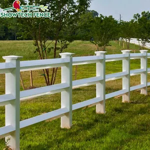 new product 3 rail diamond ranch fence cheap white horse fence used outdoor