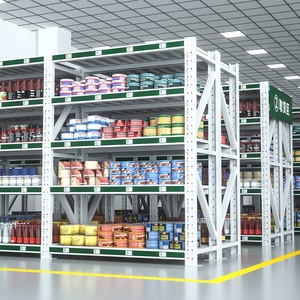 Metal 4 Tier Shelves Storage Racks 200KG Boltless <strong>Racking</strong> Shelf for Industry Warehouse Garage - Product Image 1