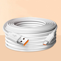 Câble USB Type C OEM 2M 3M 5M pour Android, charge rapide 3A, blindage tressé et gaine TPE, câble de charge rapide pour appareils photo