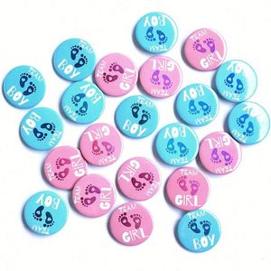 Pins de Botón para Revelación de Género, Recuerdos para Fiestas de Niños y Niñas, Regalo Promocional - Product Image 1