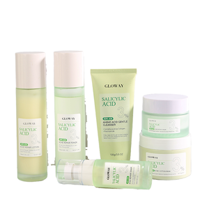 Kit de Cuidado Facial de 6 Piezas para Control de Grasa, Exfoliante y Anti-Imperfecciones, Crema Limpiadora Profunda, Refinadora de Poros, Equilibrante, con Ácido Salicílico, Coreano - Product Image 1