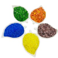 Pasir Kristal Kaca Multi Warna untuk Media Filter Kolam Renang, Kepingan Kaca Hancur untuk Pengolahan Air & Lanskap Akuarium
