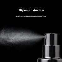 Botol Parfum Kaca High-End 30ml dengan Pompa Semprot Warna Hitam & Putih Bentuk Silinder Kotak Logo Kustom 100pcs MOQ