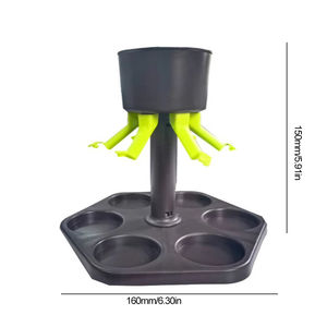 Support de 6 verres distributeurs pour spiritueux, vin, tequila, whisky, bière – Accessoire de bar pour la maison et les fêtes - Product Image 4