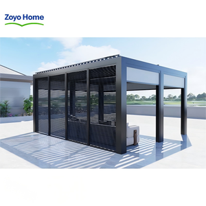 Pavillon en aluminium et PVC pour l'extérieur, imperméable, écologique, décorations de jardin spécialement conçues pour les terrasses et les cours - Product Image 3