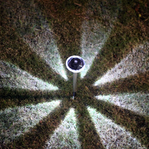 Solar Lawn <b>Lights</b> Diamond Shape Stainless Steel <b>Led</b> <b>Light</b> <b>Sensor</b> Outdoor Waterproof Garden Pathway Lighting - Product Image 3
