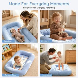 Portable Baby <b>Nest</b> Lounger Soft Cotton Newborn Infant <b>Sleeping</b> Bed Foldable Baby Travel <b>Nest</b> for 0-12 Months - Product Image 4