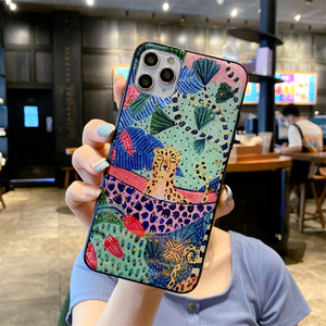 Chic Dễ Thương Phim Hoạt Hình Phim Hoạt Hình Con Lười Leopard Silicone Trường Hợp Đối Với <span class=keywords><strong>iPhone</strong></span> 14 13 12 11 Pro XS Max Mini SE X XR 7 8 Cộng Với Long Lanh Vàng Bìa - Product Image 3